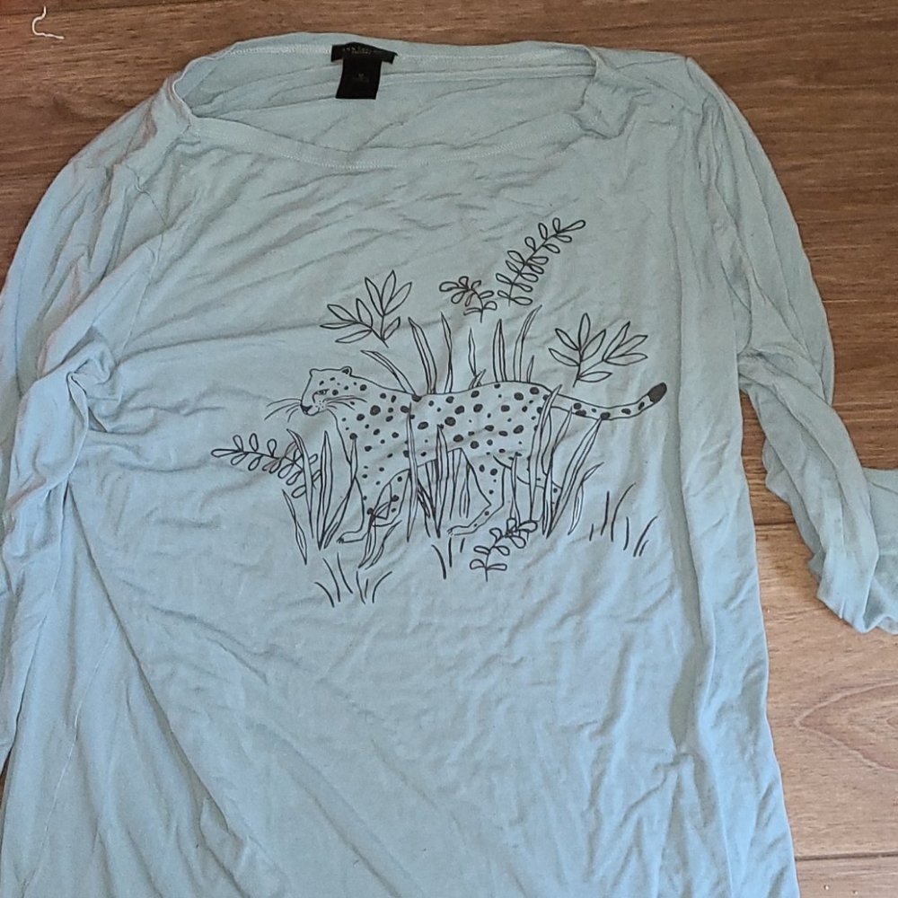 Ann Taylor Cheetah Shirt